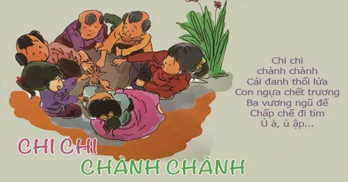 Hình ảnh các bạn nhỏ đang chơi chi chi chành chành