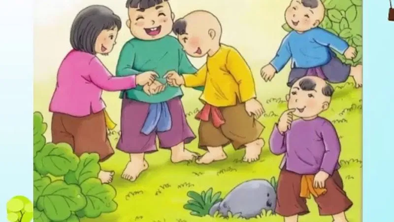 Hình ảnh các bạn nhỏ đang chơi chi chi chành chành